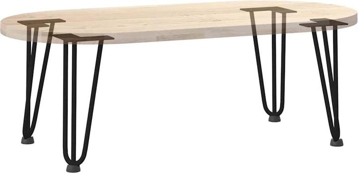Actual product image VidaXL Hairpin legs 4 pcs. black 30 cm solid steel Hairpin table leg