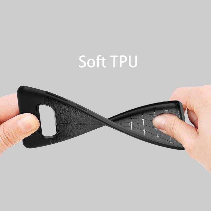 Produktbild Cadorabo TPU Cover Kunstleder Struktur (Samsung Galaxy S10+)
