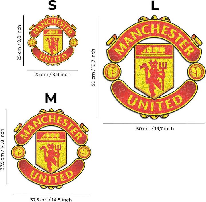 Produktbild Iconic FC Manchester United - Logo - Holz Puzzle Grösse S (150 Teile) (150 Teile)