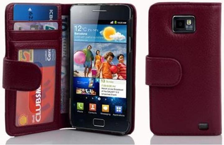 Image du produit Cadorabo Book avec 3 pochettes pour cartes Couverture (Samsung Galaxy S2, Samsung Galaxy S2 Plus)