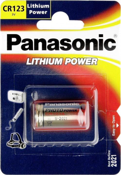 Actual product image Panasonic Photo Lithium (1 pcs., CR123A, 1400 mAh)