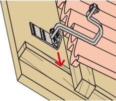 Actual product image Fischer Dachhaken RH 52-67 HB AL (Solar connector)