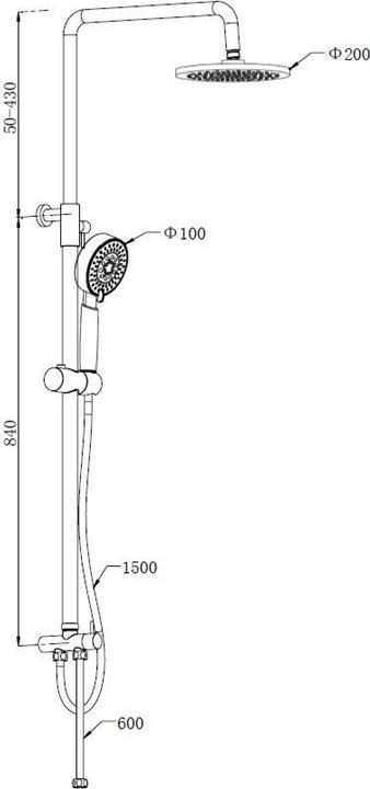 Produktbild Domoletti SHOWER SET DX91021C-1