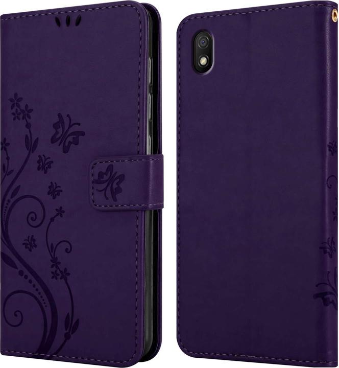 Produktbild Cadorabo Hülle für Xiaomi RedMi 9A / RedMi 9AT mit Blumen Muster (Xiaomi Redmi 9A, Xiaomi Redmi 9AT)