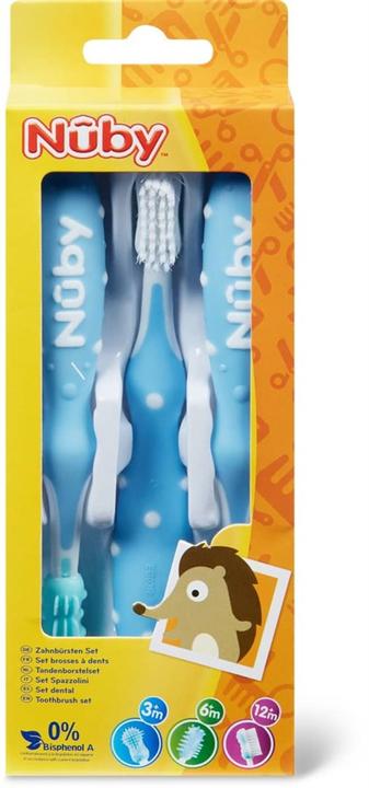 Produktbild Nuby Zahnputztrainer 3er Set (3 x)
