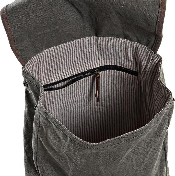 Image du produit DKD Home Decor Sac à dos décontracté en toile Gris Vélo Marron (33 x 12 x 47 cm)
