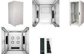 Produktbild Assmann DIGITUS 26HE 19zoll freistehender Netzwerkschrank 1300x600x600 mm Farbe Grau RAL 7035 (26 HE, 19 Zoll Rack)