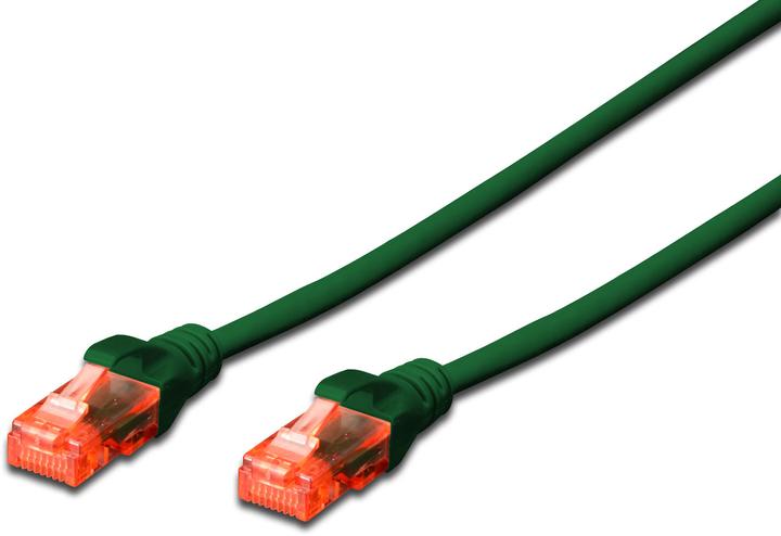 Immagine prodotto Digitus Cavo patch CAT 6 U-UTP Cu LSZH AWG 26/7 lunghezza 1 m colore verde (U/UTP, CAT6, 1 m)