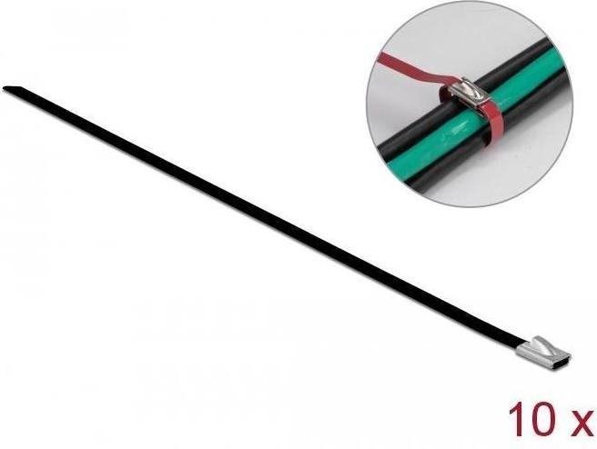 Actual product image Delock Stainless steel cable tie 500x4,6 10 pcs. (Metal cable ties, 500 mm, 10 pcs.)