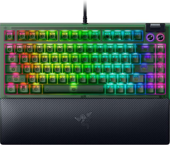 Image du produit Razer Blackwidow V4 75% Phantom Green (US)