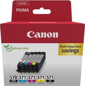 Actual product image Canon Pgi-570, Cli-571 (M, PGBK, FC, C, Y)