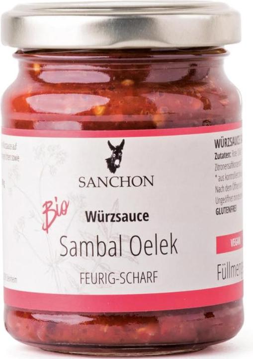 Actual product image Sanchon Sambal Oelek seasoning sauce organic (125 g)