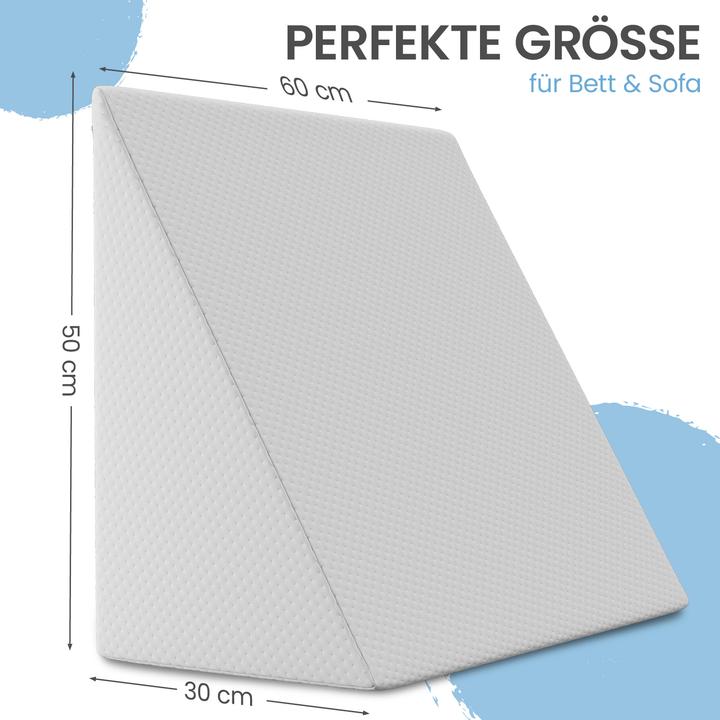 Actual product image Aktivshop Bett und Sofa Keilkissen (30 x 50 x 60 cm)