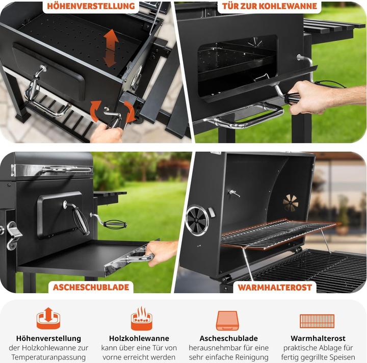 Produktbild tectake Holzkohlegrill (55 cm)