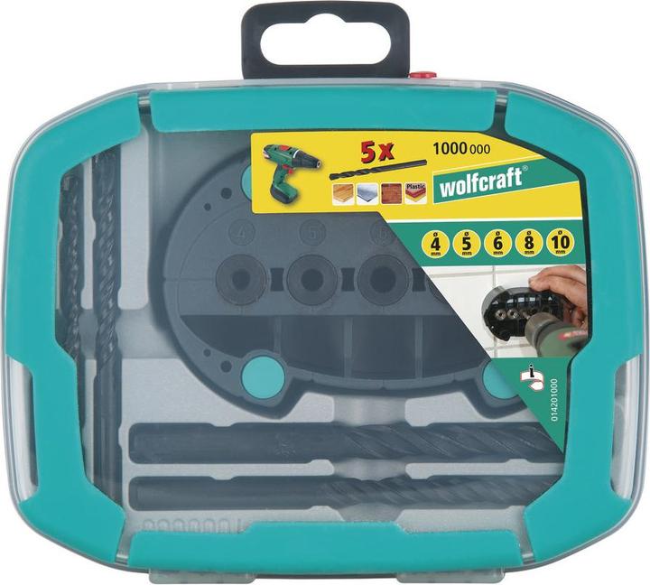Productafbeelding wolfcraft wolfcraft 1 Universele boorset w. accumobil 6 stuks (4,0-10 mm)