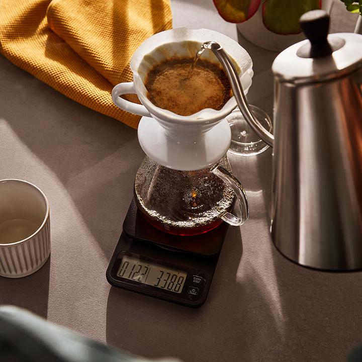 Actual product image Tchibo Coffee scales incl. timer, automatic switch-off, LC display, black
