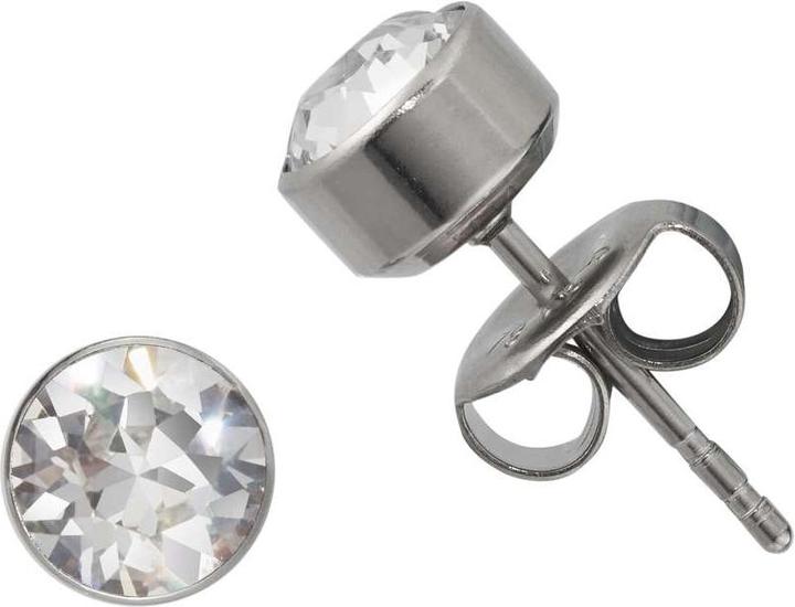 Bijouteria Ohrstecker (Edelstahl, Kristall, PVC)