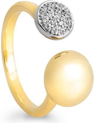 Breuning RING - BRILL. 0,143 Ct. H/si (56, 750/18 K Gold)