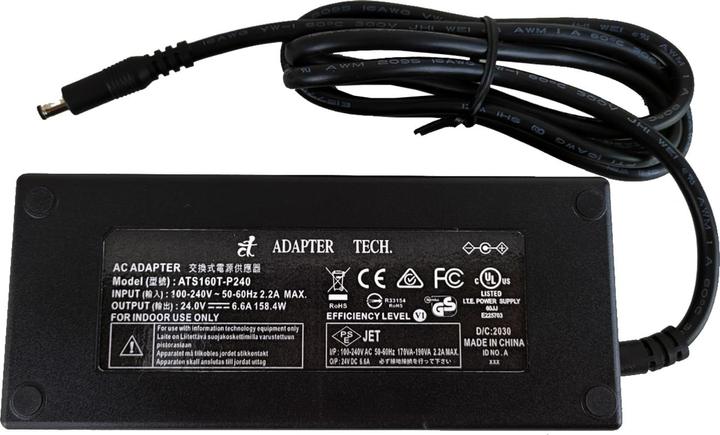 Produktbild Exsys Netzteil Input: 100-240V - 50/60Hz, / Output: +24V/6.6A / 158.4W (5.5mm DC-Jack)