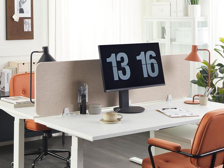 Immagine prodotto Beliani Divisorio per scrivania beige 180 x 40 cm WALLY