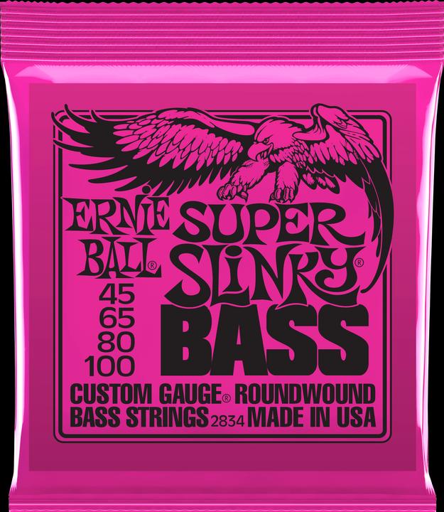 Ernie Ball Super Slinky (4 x, E-Bass, 0.10")