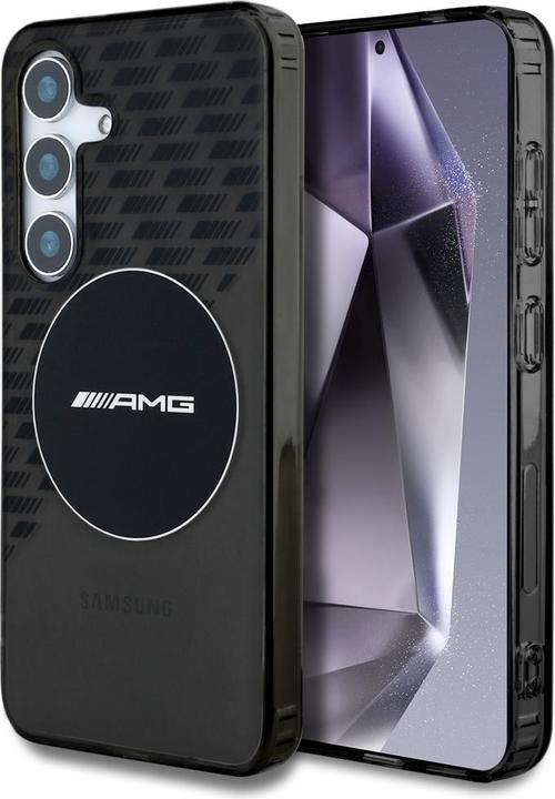 Produktbild Mercedes AMG Transparent Rhombs MagSafe Case for Samsung Galaxy S25 - Black (Samsung Galaxy S25)