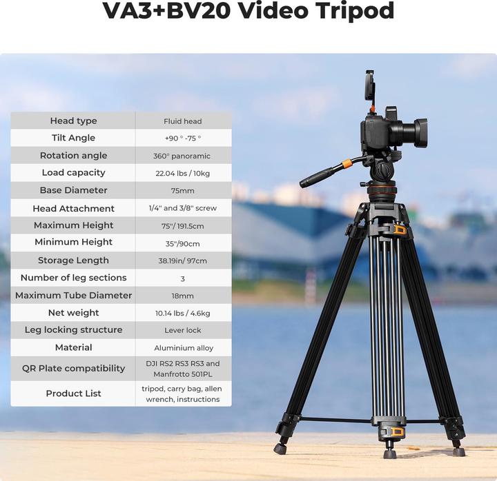 Actual product image K&F Concept VA3+BV20 (Metal)