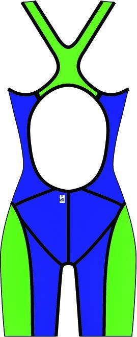 Aqua Feel Aguafeel Neck To Knee Speedblue Badeanzug Für Damen (36)