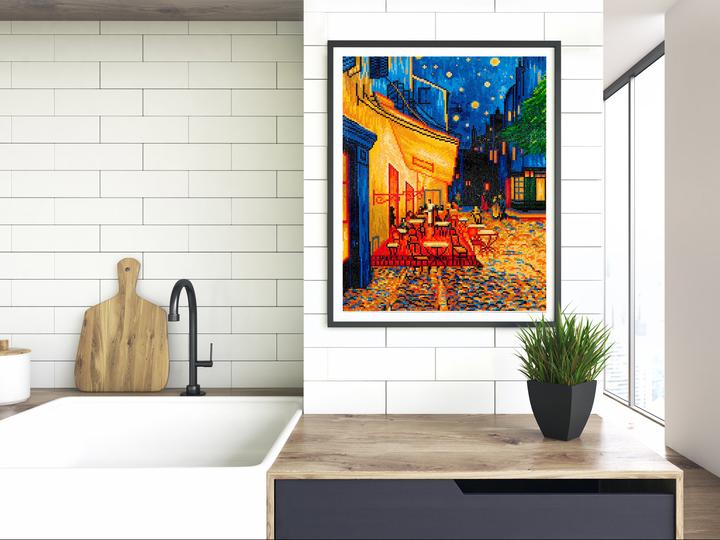 Image du produit Diamond Dotz Kit de bricolage Café At Night (Van Gogh) 42 x 52 cm