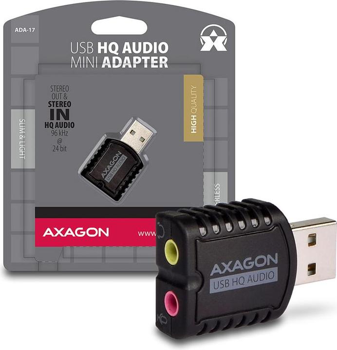 Produktbild Axagon ADA-17 - 16 Bit - 93 dB - USB (USB)