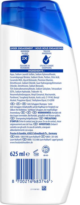 Image du produit Head & Shoulders Anti-Schuppen (625 ml, Shampoing liquide)