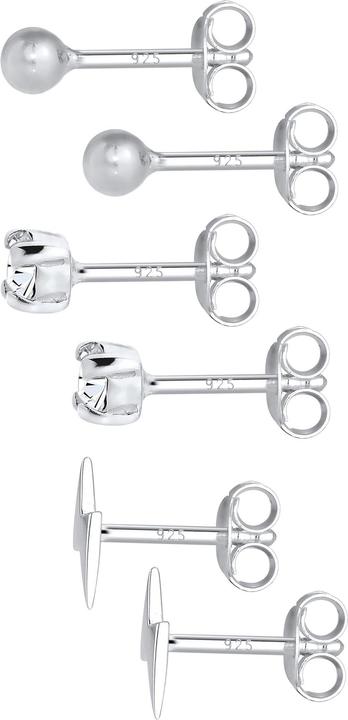 Produktbild Elli Blitz, Kristall Ohrstecker, Kugel (Glaskristall, 925er Sterling Silber)