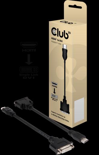 Produktbild Club 3D HDMI zu (DVI, 20 cm)