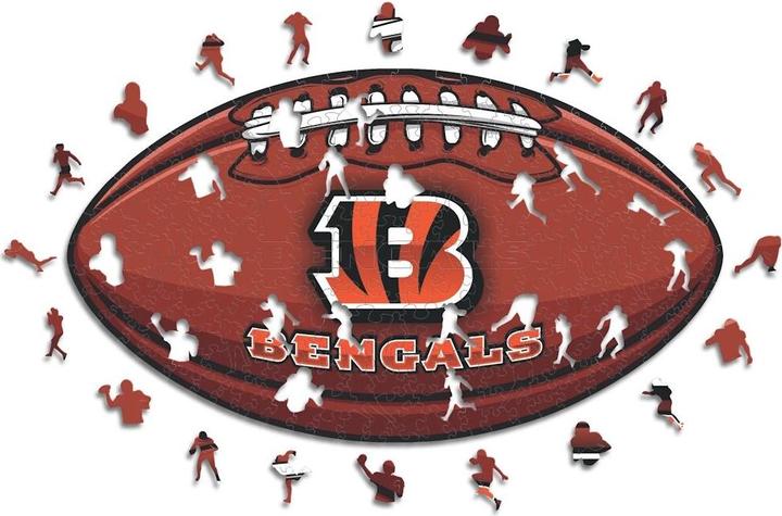 Produktbild Iconic NFL - Cincinnati Bengals – Football mit Logo - Holz Puzzle Grösse S (150 Teile) (150 Teile)
