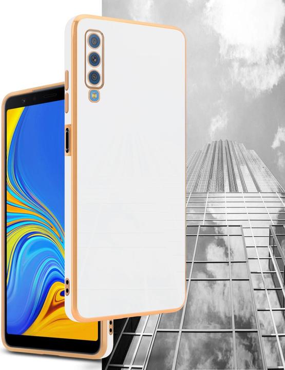 Produktbild Cadorabo Hülle für Samsung Galaxy A7 2018 im TPU mit Kameraschutz LM130 Style (Samsung Galaxy A7 (2018))