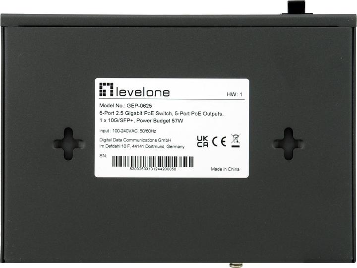 Immagine prodotto LevelOne Switch 6x GE GEP-0625 2.5GbE 57W 8xPoE+ sw (5 Porti)