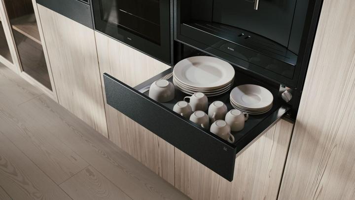 Image du produit Asko Wärmeschublade CRAFT ODW 61 BS0 schwarz gebürsteter Black Steel-Edelstahl