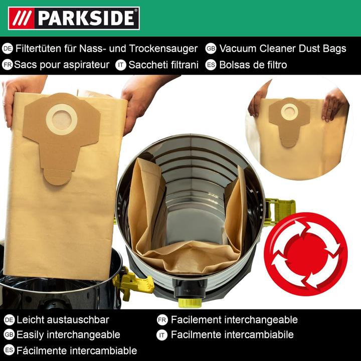 Immagine prodotto Parkside Sacchetti filtranti (10 x)