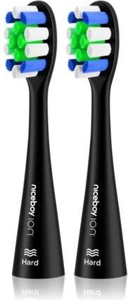 Produktbild Niceboy ION Sonic Lite Ersatzkopf - Hart Schwarz, 2 Stück (2 x)