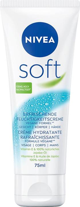 Produktbild NIVEA Körpercrème Soft Tube Multipack 6 x 75 ml (Körpercreme, 450 ml)