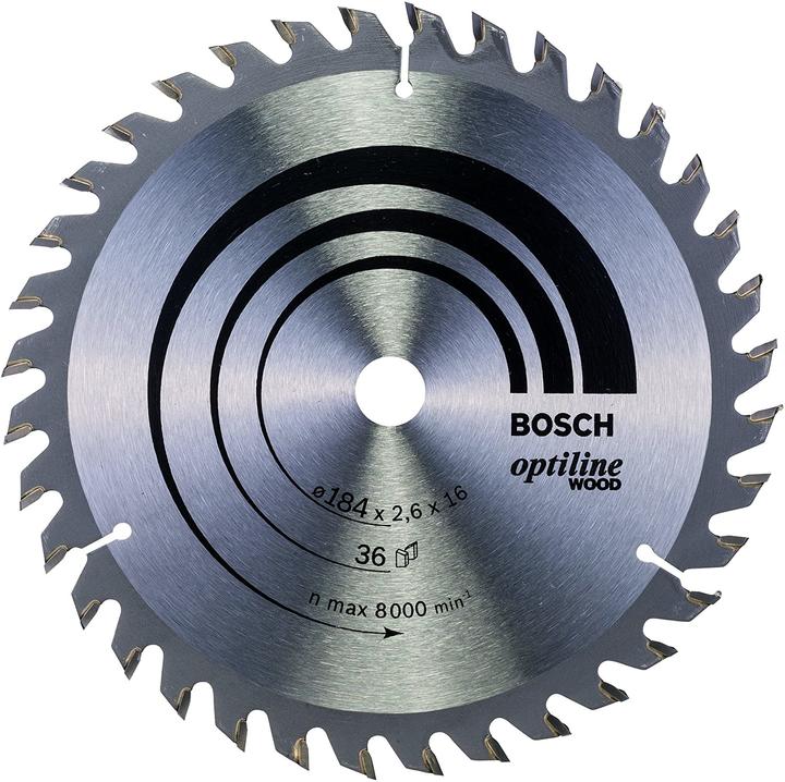 Bosch Professional Zubehör PRO Wood Kreissägeblatt, 184 x 2.6 x 16 mm
