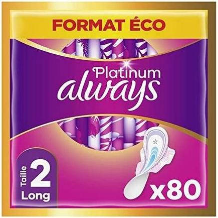Actual product image Always Damenbinden with Wings Long Plus Medium Flow Eco-Format Individually Wrapped
