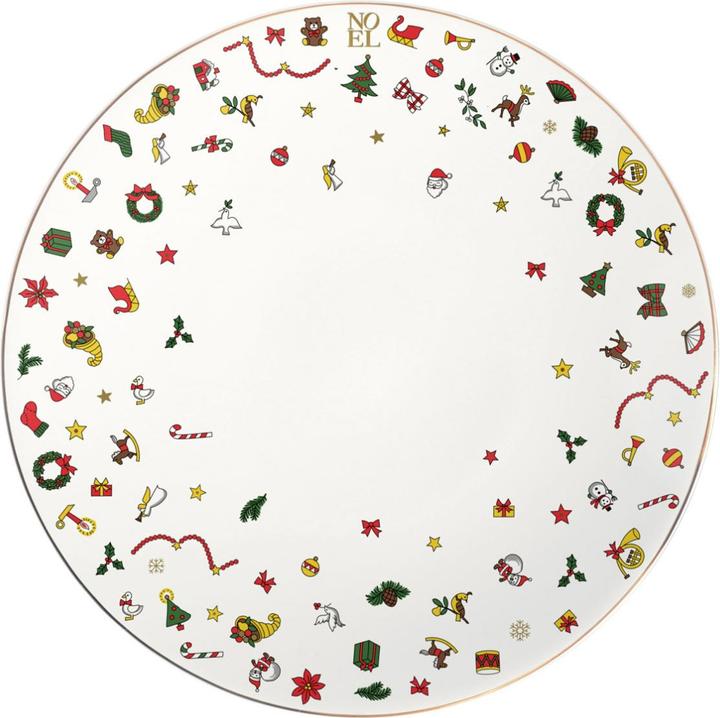 Actual product image Taitù Noël Oro plate flat (4 x, 28 cm)