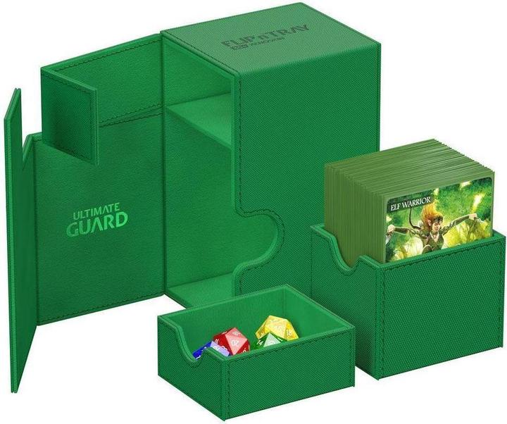 Immagine prodotto Ultimate Guard Flip'n'Tray 80+ XenoSkin Monocolor Vert