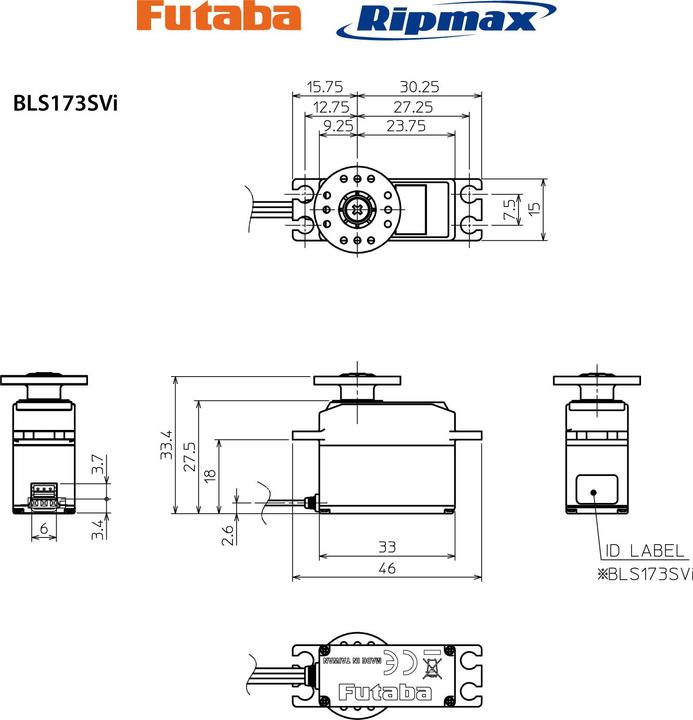 Produktbild Futaba BLS 173SV Brushless Digital, HV