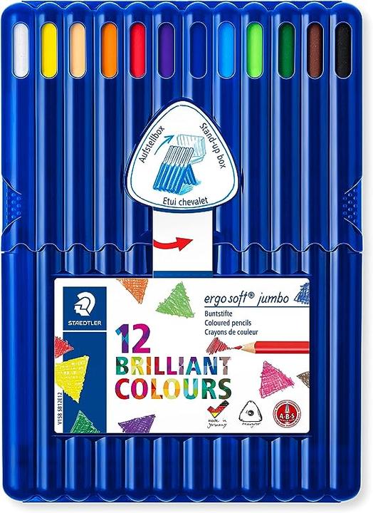 Produktbild Staedtler Ergo Soft Jumbo 158 (Mehrfarbig, 12 x)