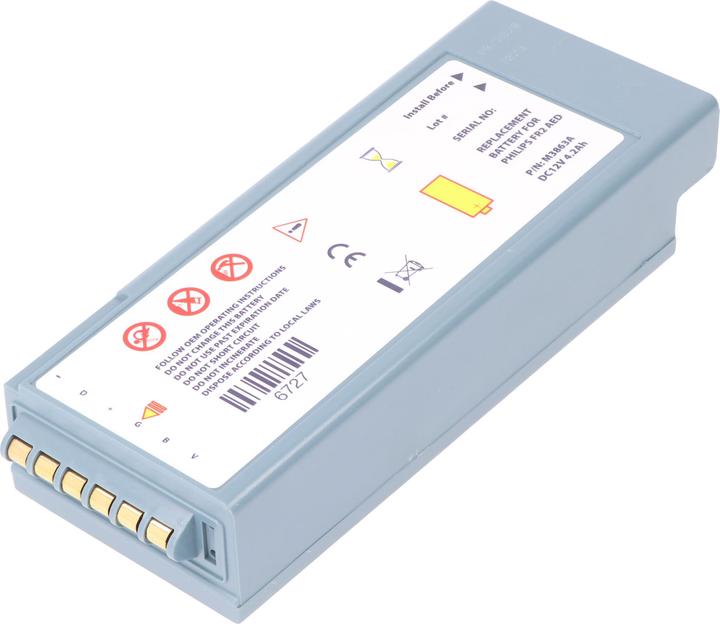 Actual product image XCell Lithiumbatterie passend für Philips, Laerdal Heartstart Forerunner 2, 2+, M3863A (4200 mAh)