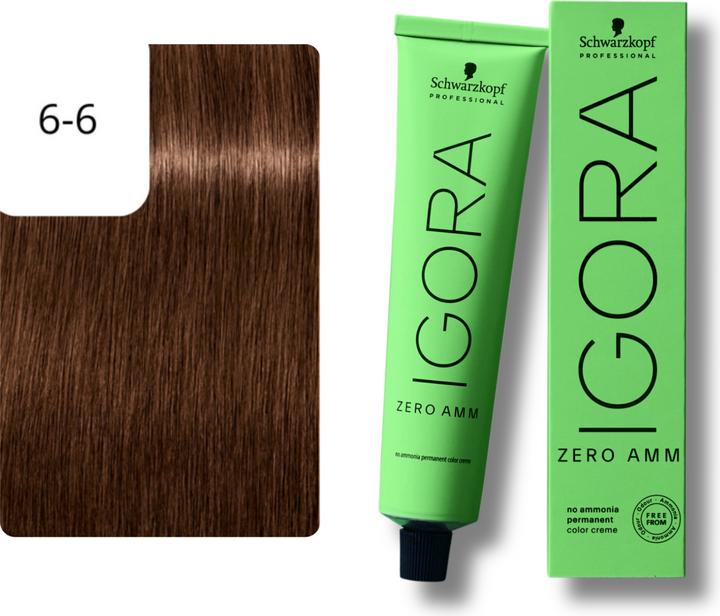 Produktbild Schwarzkopf Igora Zero AMM - 6-6 Dunkelblond Schoko (6-6 Dunkelblond Schoko)