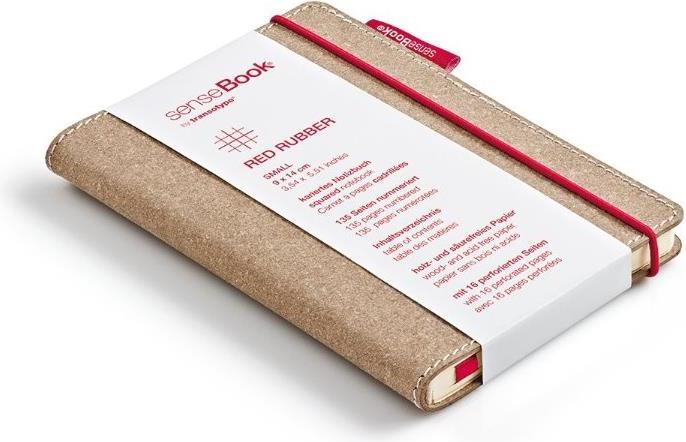 Produktbild Transotype senseBook RED RUBBER (A6, Kariert, Harter Einband)