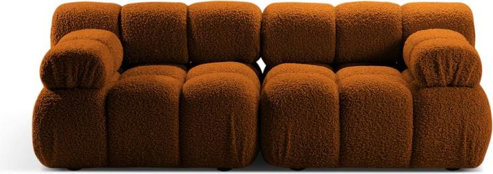 Actual product image Micadoni Velvet Modular Sofa, "Bellis", 2 Seats, 188x94x70 Made in Europe (2 person sofa, 3-seater, 4-seater)
